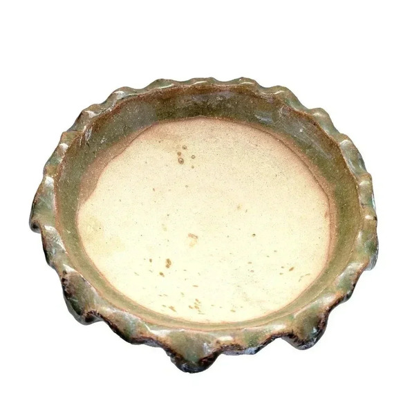 Vintage Fruit Bowl Pillar Stand Cement Heavy 11 1/2" x 7" Large - Picture 2 of 3